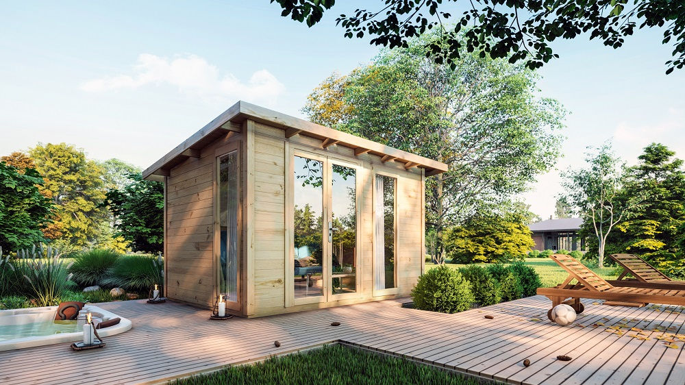 The project on which I modeled my own pool garden house